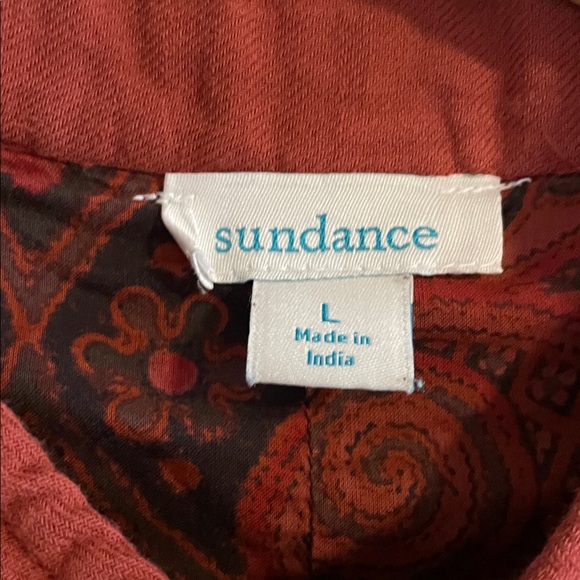 Sundance Cotton Utility Jacket Women’s Size Large Burnt Orange - Picture 6 of 7